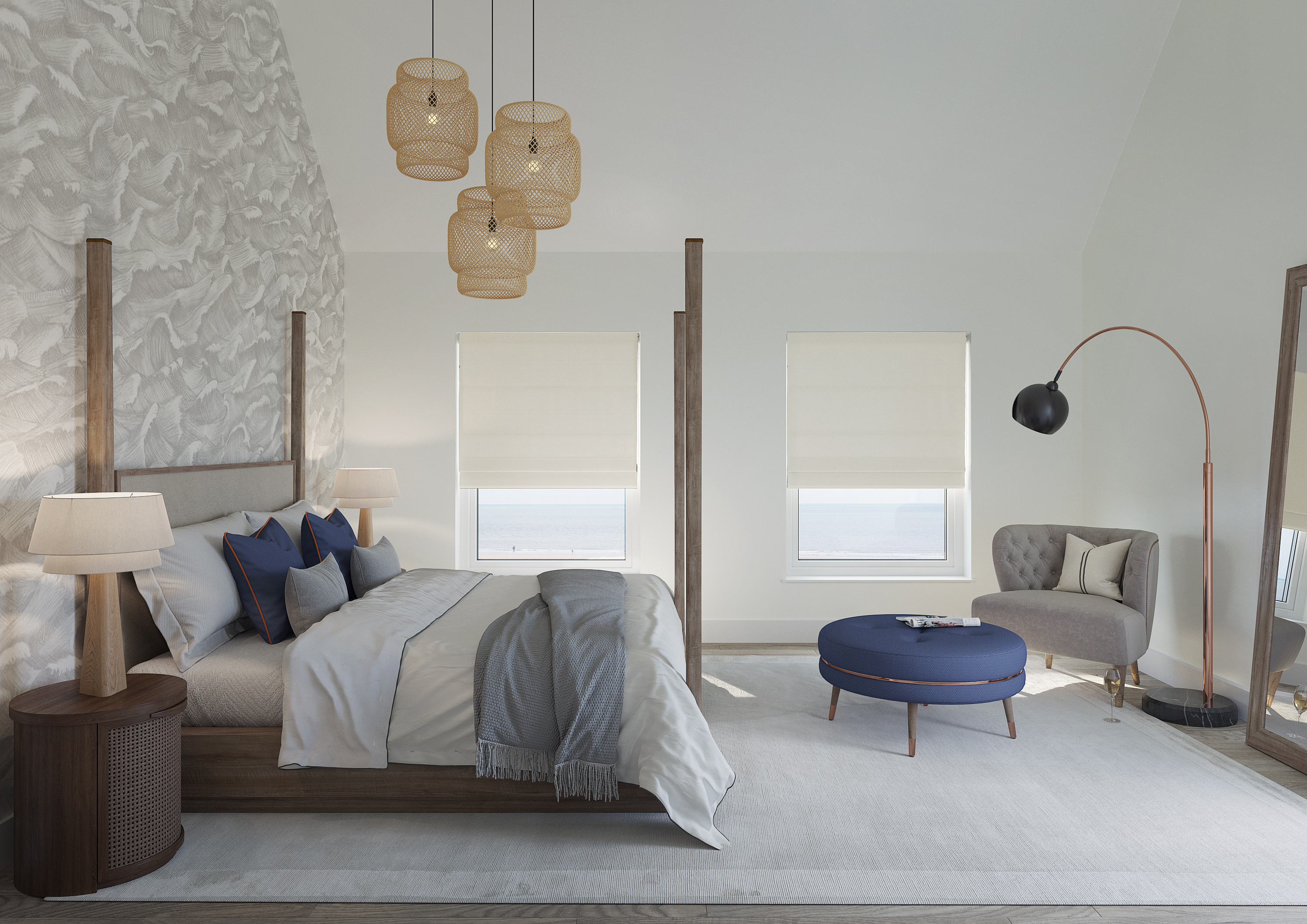 Stamford, Glacier - Roman Blind - Image 3